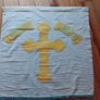 1950s hand painted religious Flag Image 9