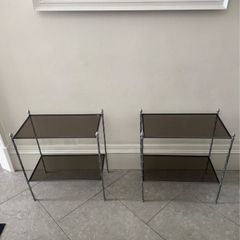 Antique Glass Side Table
