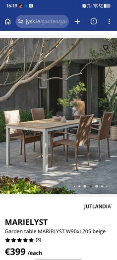 Brand New Garden Table