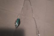 Solvar green cats eye necklace