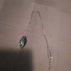 Solvar green cats eye necklace
