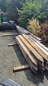 Three rail fencing with posts, stakes and chainlink fencing