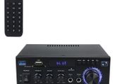 800W Home Power Amplifier 2 Channel Bluetooth 5.0 Mini Hifi Digital Stereo Sound Amplifier Support FM USB SD Mic input AUX