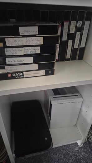 VHS cassettes