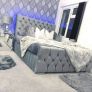 Brand New Framed Beds With Optional Gaslift Ottoman Storage,&  Tufted Sprung Memory Foam Mattresses Instock Image 4