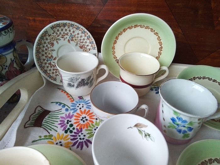 Odd Coffee Cups + Saucers