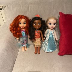 Moana Ariel and Elsa large doll