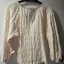 Zara girls cream textured blouse - age 5 Image 6