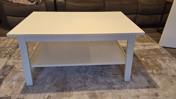 White coffee table