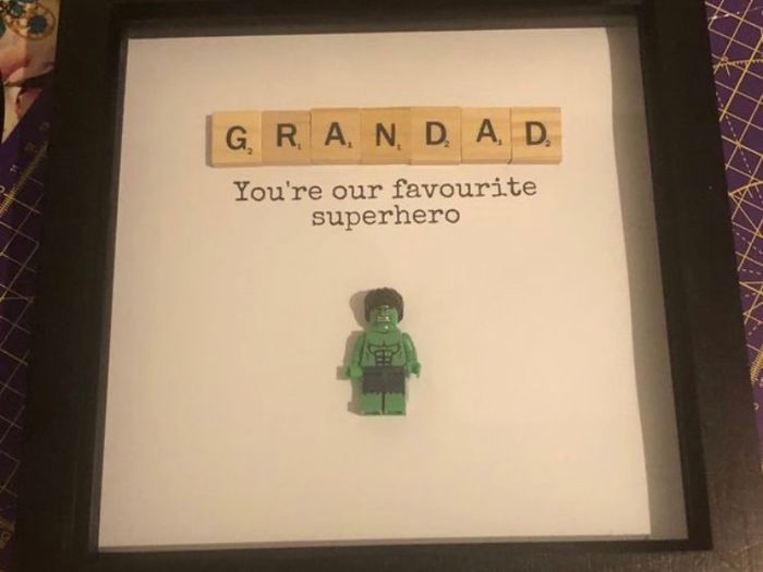 Lego style gift frame