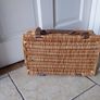 Small Suitcase Style Wicker Display Basket Image 4