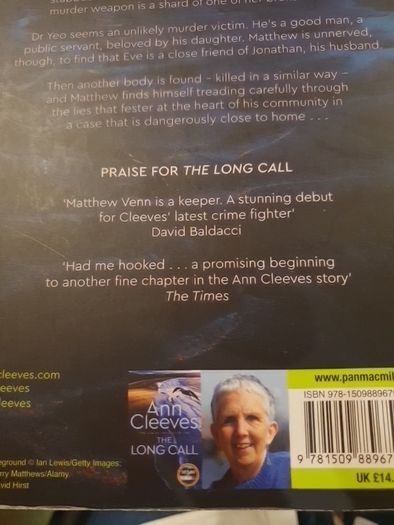 The Hero's Cry Ann Cleeves In Excellent Condition From Pet Smoke Free Home