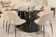 Sterling Extendable Dining Table Black up to 180