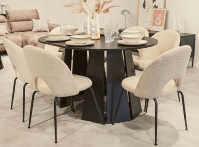 Sterling Extendable Dining Table Black up to 180