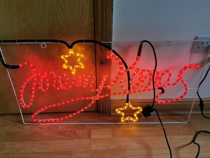 Flashing Merry Xmas  Display