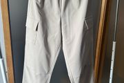PrettyLittleThing Beige Trousers with Pockets Size 8