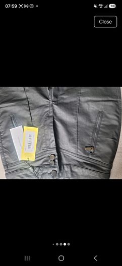 Karen Millen New Coated Black Trousers