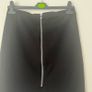 Black Mid Length / Knee Length Skirt with Front Zip - Size M Image 3