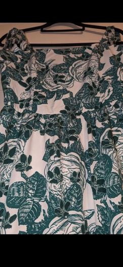 Summer dress green floral