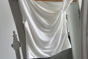 Smart Cream Asymmetric Neckline Top size S