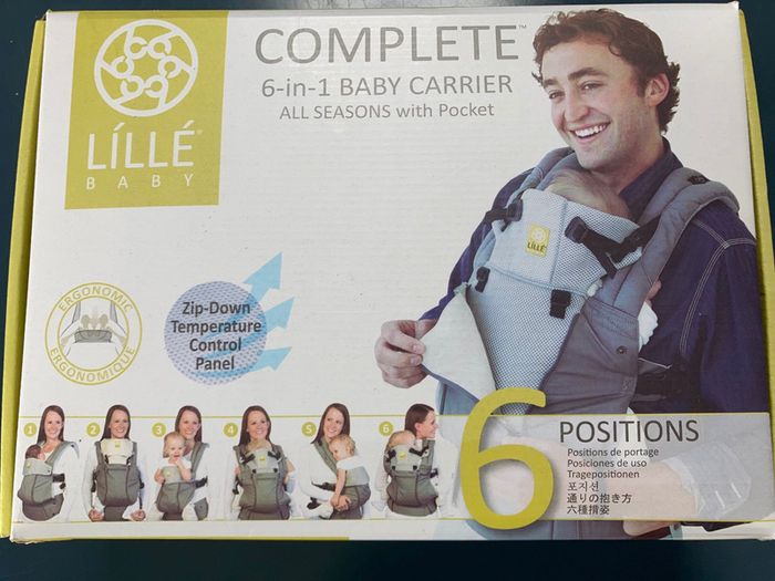LILLEbaby Complete All Seasons 6-in-1 Baby Carrier - Charcoal/Berry