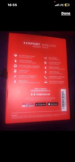 JBL Under Armour Sport Wireless earphones Bluetooth with Heart Rate original brand new