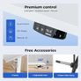 Electric Standing Desk 100 x 60cm Height Adjustable with Memory Control Panel White Image 7