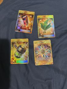Gold Pokemon Trainer cards