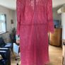 Marc Cain coral lace dress size uk 16 Image 4