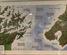 Interislander Ferry Map Poster Cook Strait New Zealand Memorabilia Nautical Map Art