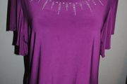 Klass purple top size UK18 EU46 Postage included