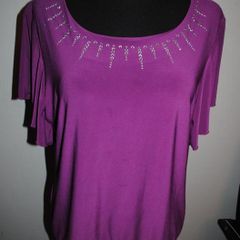 Klass purple top size UK18 EU46 Postage included