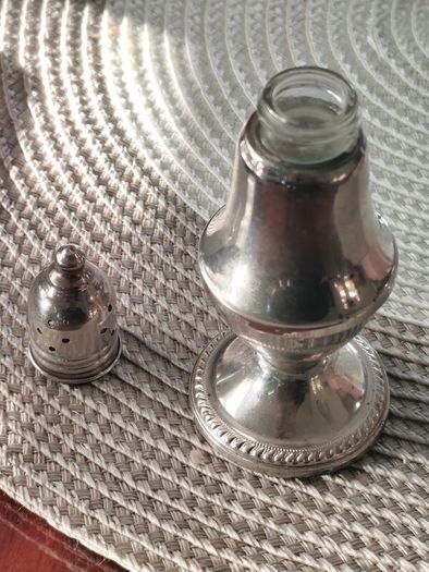 Sterling silver pepper shaker