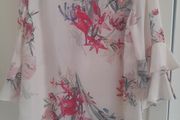 ladies floral print shiffon blouse