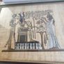 FRAMED handmade hand painted Egypt Papyrus,  Ancient Egyptian art. Image 4