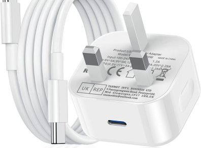 Fast Charger USB C for iPhone 17 16 15 Charger 40W 1M Apple Type C to C Charging Cable and Plug UK USBC Power Adapter Fast Charge for New i Phone Air/17 Pro Max/16e/16 Plus/16 Pro Max,Lead and Head