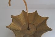 Vintage Brass etched umbrella dish