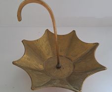 Vintage Brass etched umbrella dish