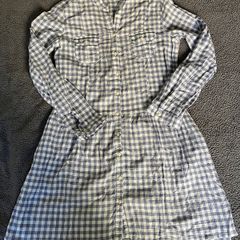 Checkered dress check Zara size S new 100% cotton