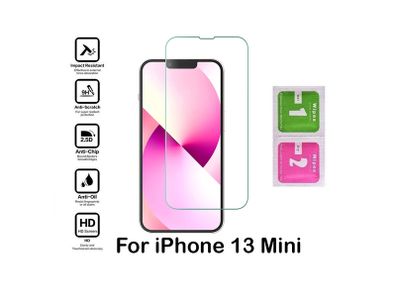 For iPhone 13 Mini Tempered Glass Screen Protector Saver Cover Case Friendly New - FHT32IPTG