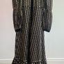 Amazing Zara black and gold long print dress XS Image 6