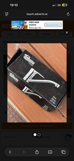 Kitchen mixer tap