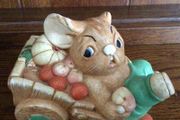Vintage stonecraft  Pendelfin Rabbit Ornament Barrow Boy