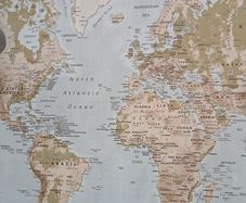 A large world map