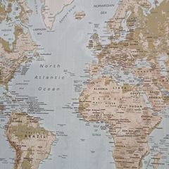 A large world map