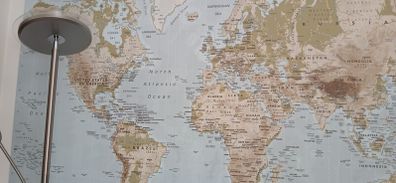 A large world map