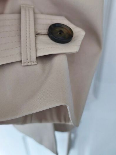 Hooded trench coat, stone/beige size 16/18