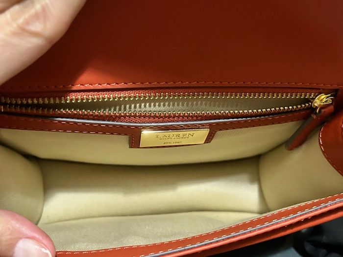Ralph Lauren Striped Leather Bag