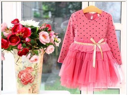 New Girls Polka Dot Spot Dress High Waist Lace Velvet Bow Tutu Party Size 4-5 yrs