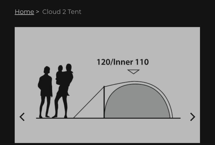 Outwell cloud 2, 2 man tent
